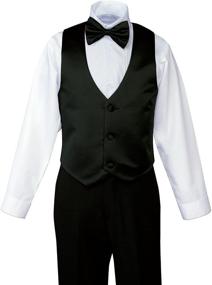 img 2 attached to 🤵 Classic Black Boys' Tuxedo Suit & Sport Coat by Spring Notion