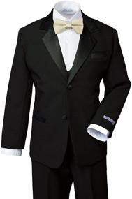 img 3 attached to 🤵 Classic Black Boys' Tuxedo Suit & Sport Coat by Spring Notion