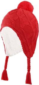 img 4 attached to 🧢 Connectyle Sherpa Winter Beanie - Ultimate Cold Weather Style for Girls and Boys