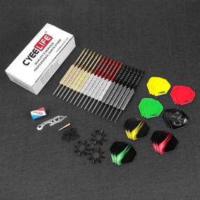 img 3 attached to CyeeLife 18Packs Steel Tip Darts 🎯 Set: Enhanced Accessories for 6 Beginner Players