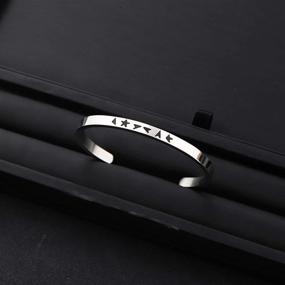 img 3 attached to 🌟 MAOFAED Black Star Bracelet - Inspired Black Star Jewelry for Music Lovers, Fans, and Friends - Perfect Gift