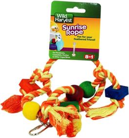 img 1 attached to 🧶 Optimized Search: Sunrise Rope Toy for Parakeets, Cockatiels, and Finches - P-84153