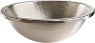 🚽 sb203-18n edison dual mount oval bathroom sink by sinkology, 18.5 inches, hammered nickel finish logo