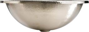 img 3 attached to 🚽 SB203-18N Edison Dual Mount Oval Bathroom Sink by Sinkology, 18.5 Inches, Hammered Nickel Finish