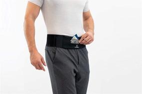 img 2 attached to 🏃 Convenient and Secure FlipBelt Standard Zipper Adjustable Tubular Running Belt in Black – XS to XL (28” – 48”) for Active Individuals