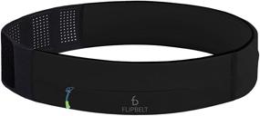 img 4 attached to 🏃 Convenient and Secure FlipBelt Standard Zipper Adjustable Tubular Running Belt in Black – XS to XL (28” – 48”) for Active Individuals