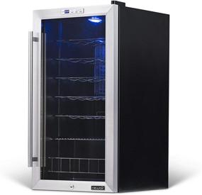 img 3 attached to 🍷 Stainless Steel NewAir Compressor Wine Cooler Refrigerator - 27 Bottle Capacity, Freestanding or Built-In, UV Protected Glass Door with Lock and Handle