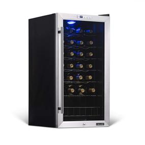 img 4 attached to 🍷 Stainless Steel NewAir Compressor Wine Cooler Refrigerator - 27 Bottle Capacity, Freestanding or Built-In, UV Protected Glass Door with Lock and Handle