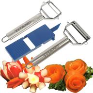 wosherd titan peeler plus julienne tool and slicing 🥕 board: the ultimate kitchen gadget for efficient peeling and slicing logo