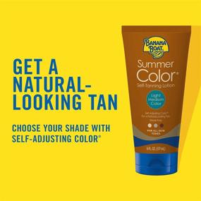 img 3 attached to 🍌 Brighten Your Skin with Banana Boat Summer Color Sunless Self Tanning Lotion Twin Pack - Light/Medium, 6oz.