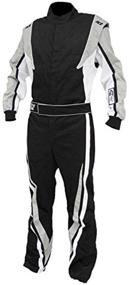 img 1 attached to 🏎️ High-Performance K1 Race Gear 20-VIC-N-3XL Auto Racing Suit - Black/White/Grey, XXX-Large - SFI 3.2a/1 Compliant