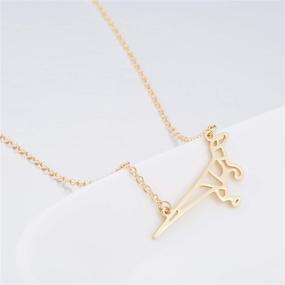 img 2 attached to 🦖 Stainless Steel Gold Plated Dinosaur Necklace: Exquisite Unique Pendant for Minimalist Fashion Lovers