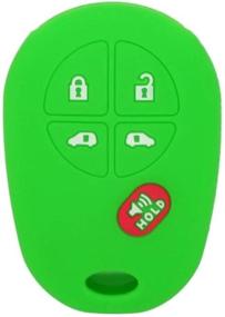 img 3 attached to SEGADEN Silicone Cover Protector Case Holder Skin Jacket Compatible With TOYOTA Sienna 4 1 Button 5 Buttons Remote Key Fob CV4423 Light Green