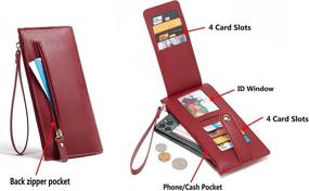 img 2 attached to Pealwel Holder Wallet Organizers Wristlet Women's Handbags & Wallets in Wallets