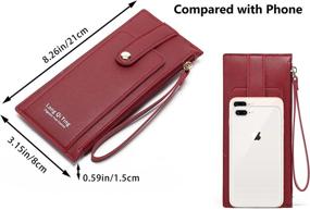 img 1 attached to Pealwel Holder Wallet Organizers Wristlet Women's Handbags & Wallets in Wallets