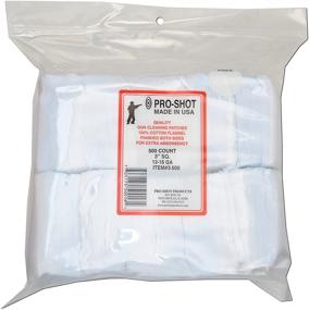 img 2 attached to Pro Shot Products 22-270 Caliber 1 1/8-Inch Square Patch, 500 Count, White (1 1/8-500)