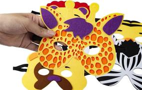 img 1 attached to Discover Fun and Excitement with TEEHOME Animal Masks Party Favors