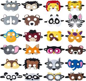 img 4 attached to Discover Fun and Excitement with TEEHOME Animal Masks Party Favors