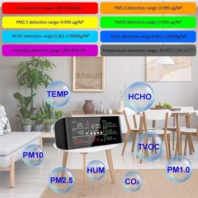 img 1 attached to 🌬️ Cheffort Formaldehyde Detector: Precision Temperature & Pollution Monitoring Device