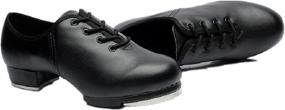 img 2 attached to 👠 BeiBestCoat Dance Women's Black Tap Shoes for Dancing - Ideal for Ladies & Girls