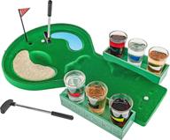 fairly odd novelties table golf shot glass drinking game - perfect man dad fathers day white elephant novelty gift! logo