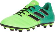 🟢 solar black green adidas soccer boots логотип