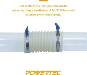 img 2 attached to 💧 POWERTEC 70176 Clear Pipe: High-Quality 2-1/2-Inch x 36-Inch Rigid Plastic Tubing