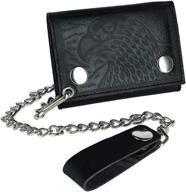 ctm leather imprint trifold wallet logo