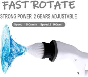 img 2 attached to Electric Scrubber Rechargeable Cordless Replaceable