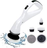 electric scrubber rechargeable cordless replaceable logo