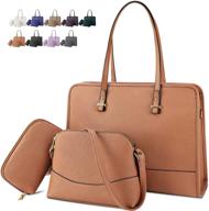 👜 stylish and practical leather shoulder handbags & wallets for women - lightweight crossbody satchels logo