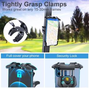 img 2 attached to 📱 Stable and Easy-to-Use TOPGO Golf Cart Phone Holder for Bikes and Handlebars - Compatible with iPhone 13 and 4.7-6.8" Devices