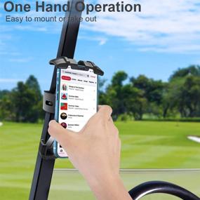 img 1 attached to 📱 Stable and Easy-to-Use TOPGO Golf Cart Phone Holder for Bikes and Handlebars - Compatible with iPhone 13 and 4.7-6.8" Devices