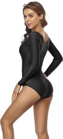 img 2 attached to Speerise Womens Sleeve Leotard Bodysuit Sports & Fitness and Other Sports