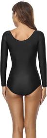 img 1 attached to Speerise Womens Sleeve Leotard Bodysuit Sports & Fitness and Other Sports