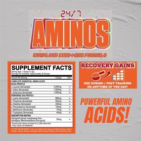 img 1 attached to Представляем MyoBlox 24/7 AMINOS™ BCAA + EAA Premium Matrix: Конечная поддержка для восстановления, синтеза мышечного белка, выносливости, производительности, гидратации и усвоения питательных веществ (30 порций, Jolly Melon).