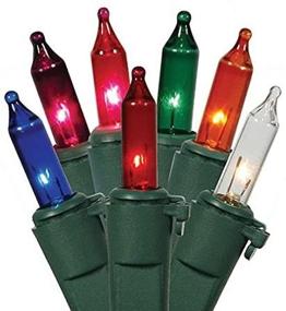 img 4 attached to Vickerman 35-Count Multicolored Mini Christmas Lights with Green Wire - Festive Holiday Decorations