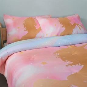 img 1 attached to Unicorn Comforter Twin Size Pillowcases
