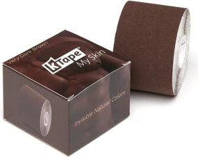 img 4 attached to 🏋️ Very Dark Brown 5m Roll of K-Tape for Skin - Improve Muscle Support