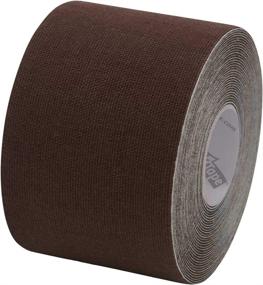 img 2 attached to 🏋️ Very Dark Brown 5m Roll of K-Tape for Skin - Improve Muscle Support