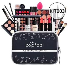 img 3 attached to 🎁 Joyeee All-in-One Makeup Gift Set: Complete Travel Makeup Kit for Teen Girls & Adults - Lipgloss, Lipstick, Concealer, Blushes, Powder, Eyeshadow Palette, Cosmetic Bundle #2