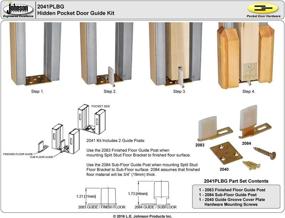 img 1 attached to 🚪 Johnson Hardware 2041PLBG Hidden Pocket Door Guide: Seamless Integration and Reliable Functionality