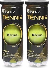 img 4 attached to 🎾 KEVENZ 6-Pack Pressurized Tennis Ball: Advanced All Courts Balls with Seal Design - Highly Elastic and Durable for Beginner Training Ball - 2 Cans Included