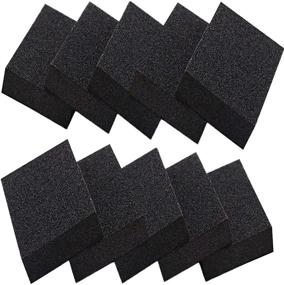 img 1 attached to 🧽 Qovydx 10 Pack Carborundum Sponges: Premium Emery Kitchen Cleaning Pads with Carborundum Brush for Rust Removal and Scouring