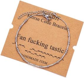 img 4 attached to Christmas Friendship Motivational Bracelets: Inspirational Jewelry for Girls