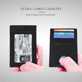 img 1 attached to 👔 Men's RFID Front Pocket Slim Wallets: Optimal Card Organization & Security