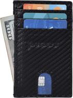 👔 men's rfid front pocket slim wallets: optimal card organization & security logo