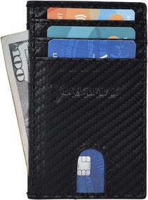img 4 attached to 👔 Men's RFID Front Pocket Slim Wallets: Optimal Card Organization & Security
