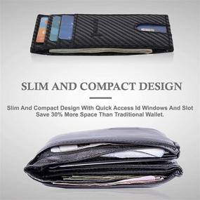 img 2 attached to 👔 Men's RFID Front Pocket Slim Wallets: Optimal Card Organization & Security