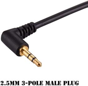 img 3 attached to 🌈 High-Quality Warmstor 2 Pack Gold Plated 2.5mm Male to 1/8 inch 3.5mm Female Stereo Audio Jack Adapter Cable – 90 Degree Right Angle Connector